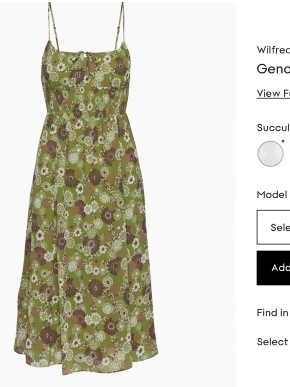 Wilfred Genoa Midi Dress - Picture 1 of 4